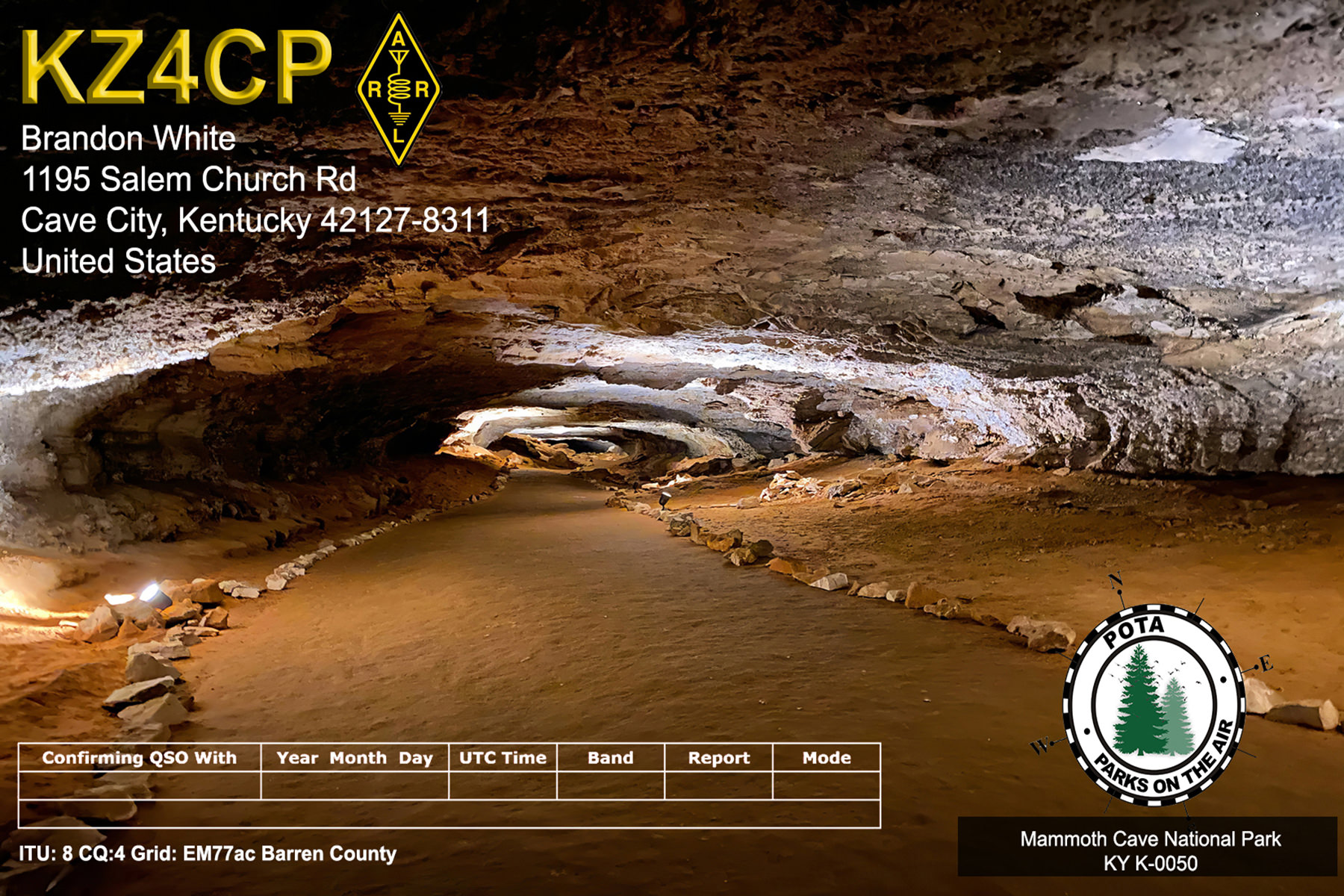 KZ4CP K 0050 Mammoth Caves