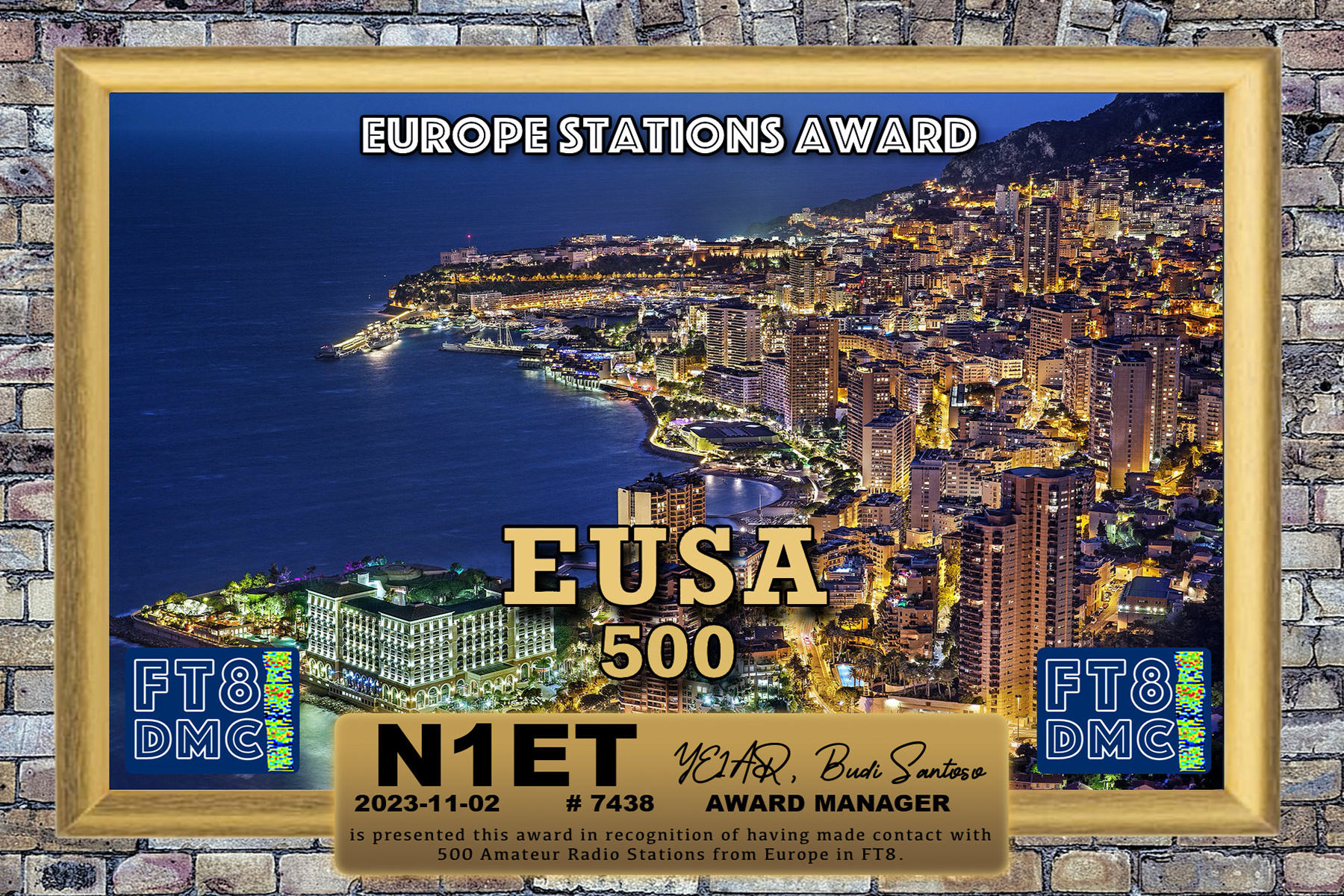 N1ET EUSA 500 FT8DMC