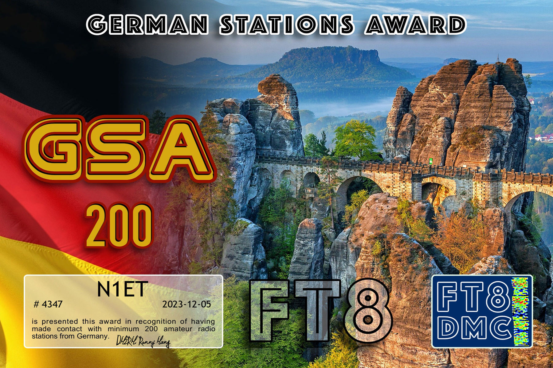 N1ET GSA 200 FT8DMC
