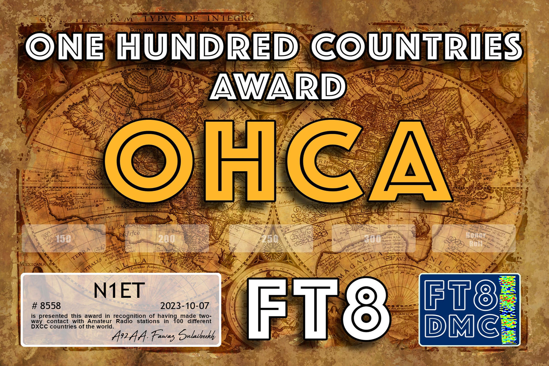 N1ET OHCA 100 FT8DMC