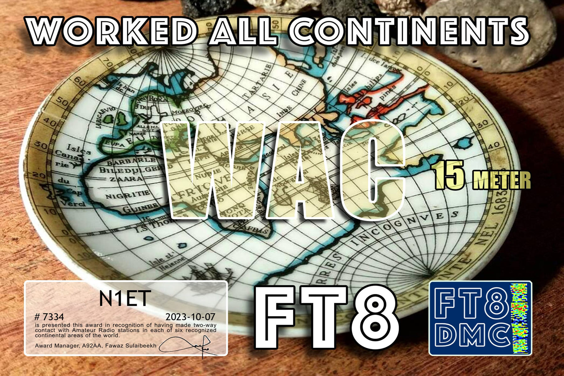 N1ET WAC 15M FT8DMC
