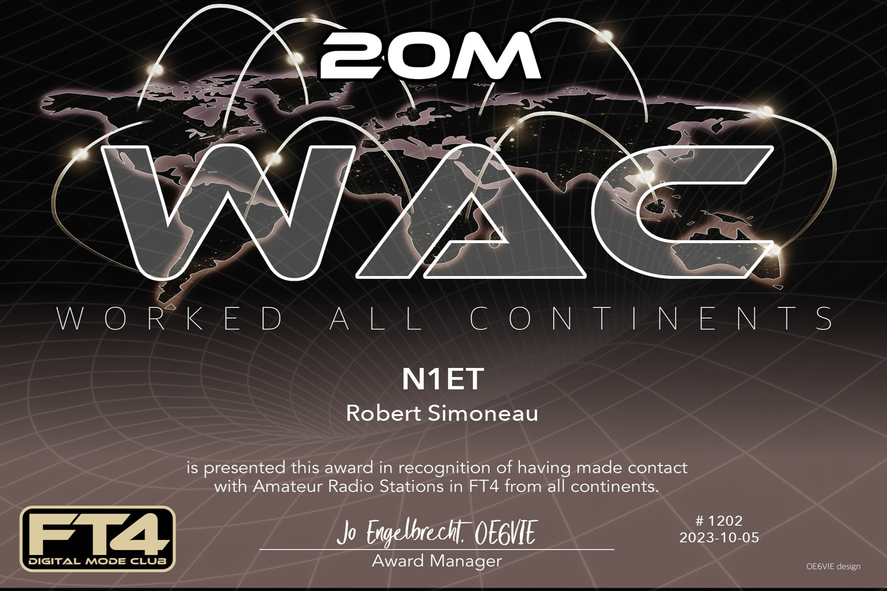 N1ET WAC 20M FT4DMC