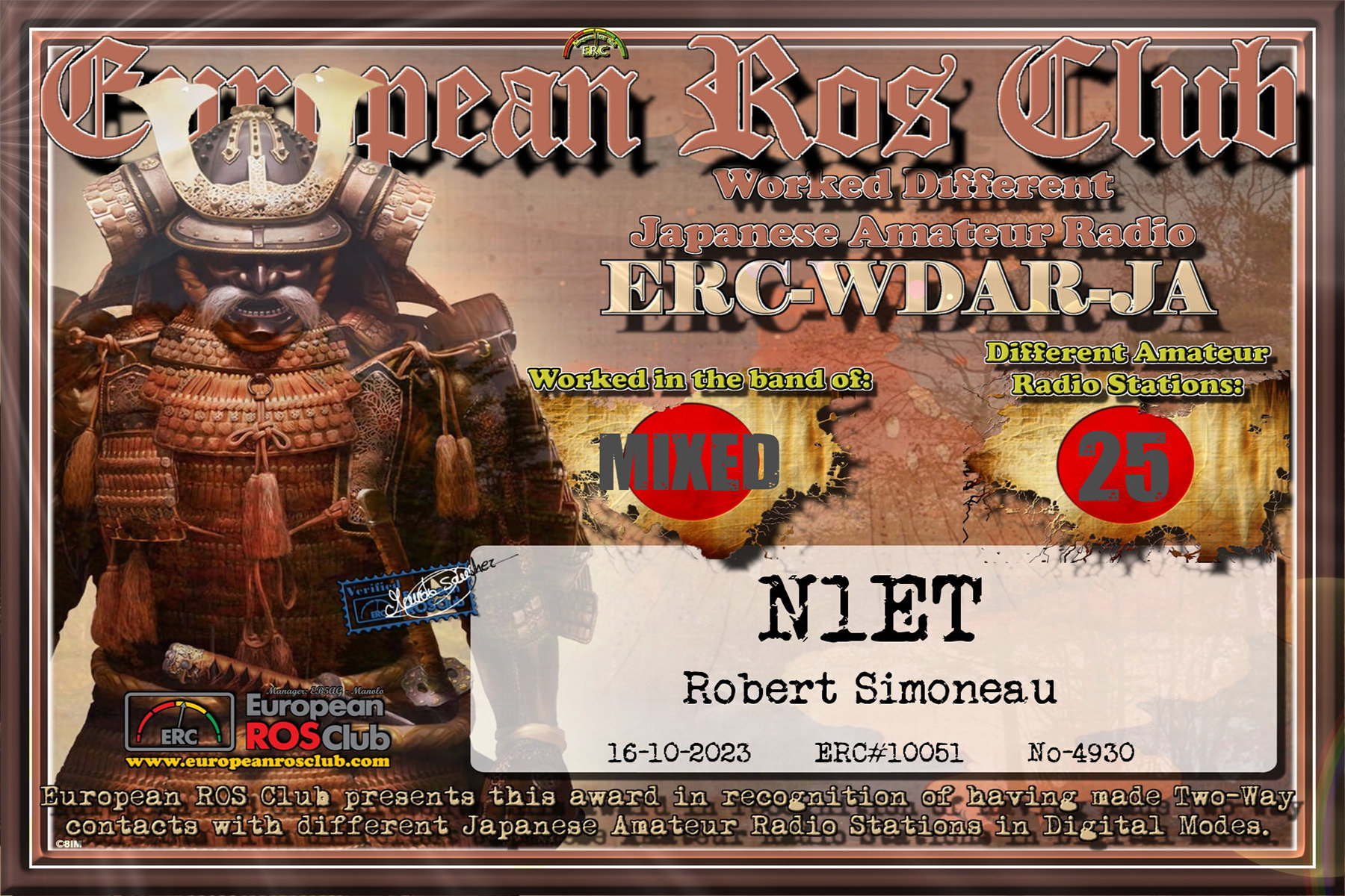 N1ET WDJA 25 ERC
