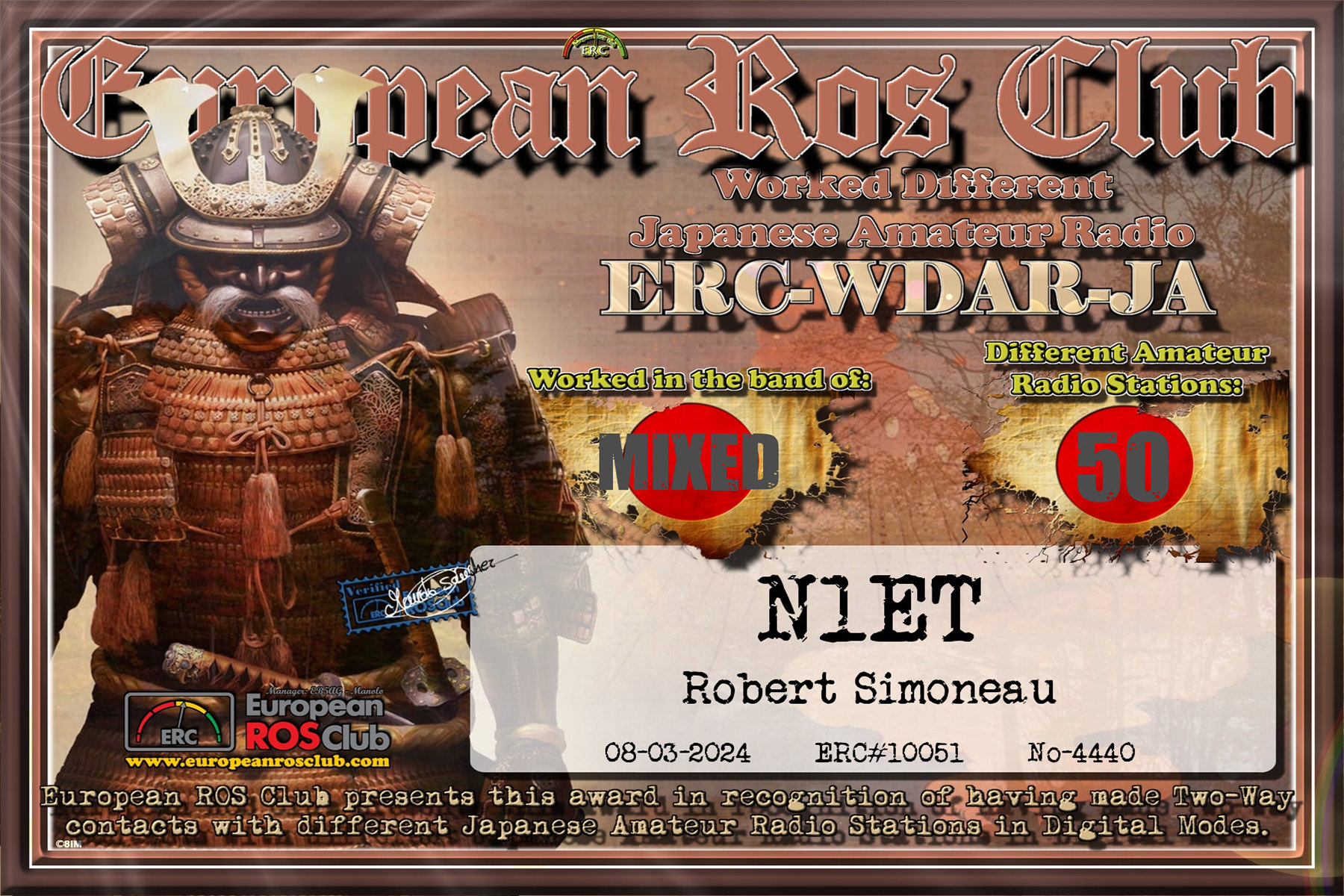 N1ET WDJA 50 ERC