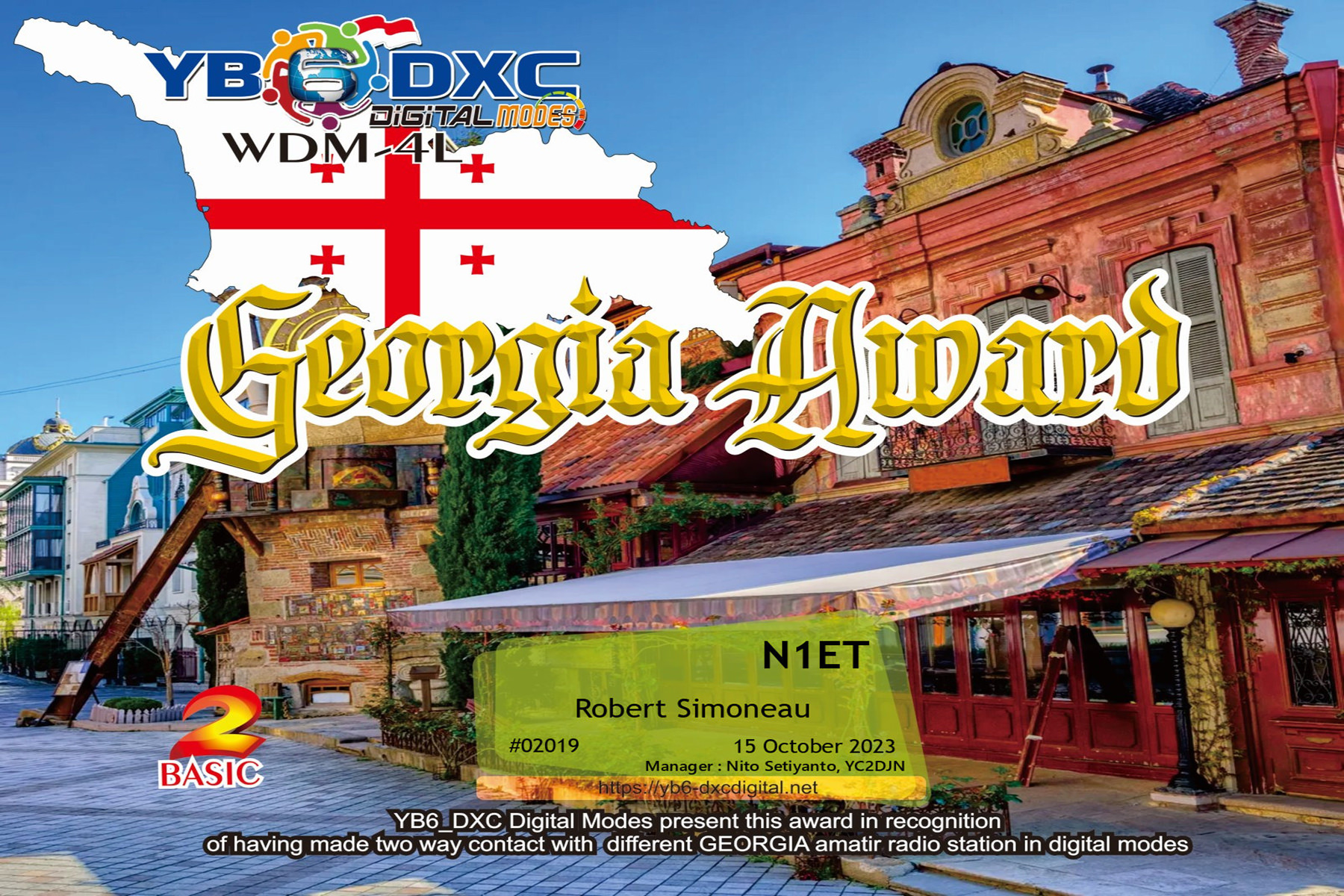 N1ET WDM4L BASIC YB6DXC