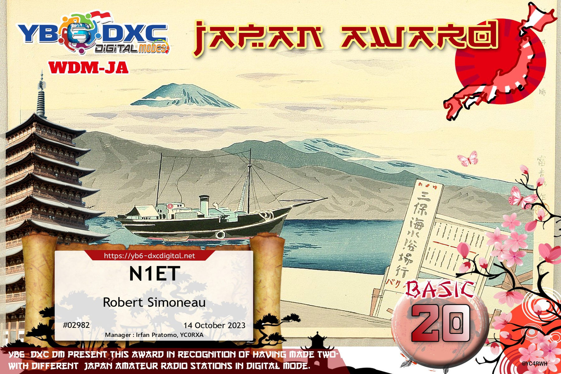 N1ET WDMJA BASIC20 YB6DXC