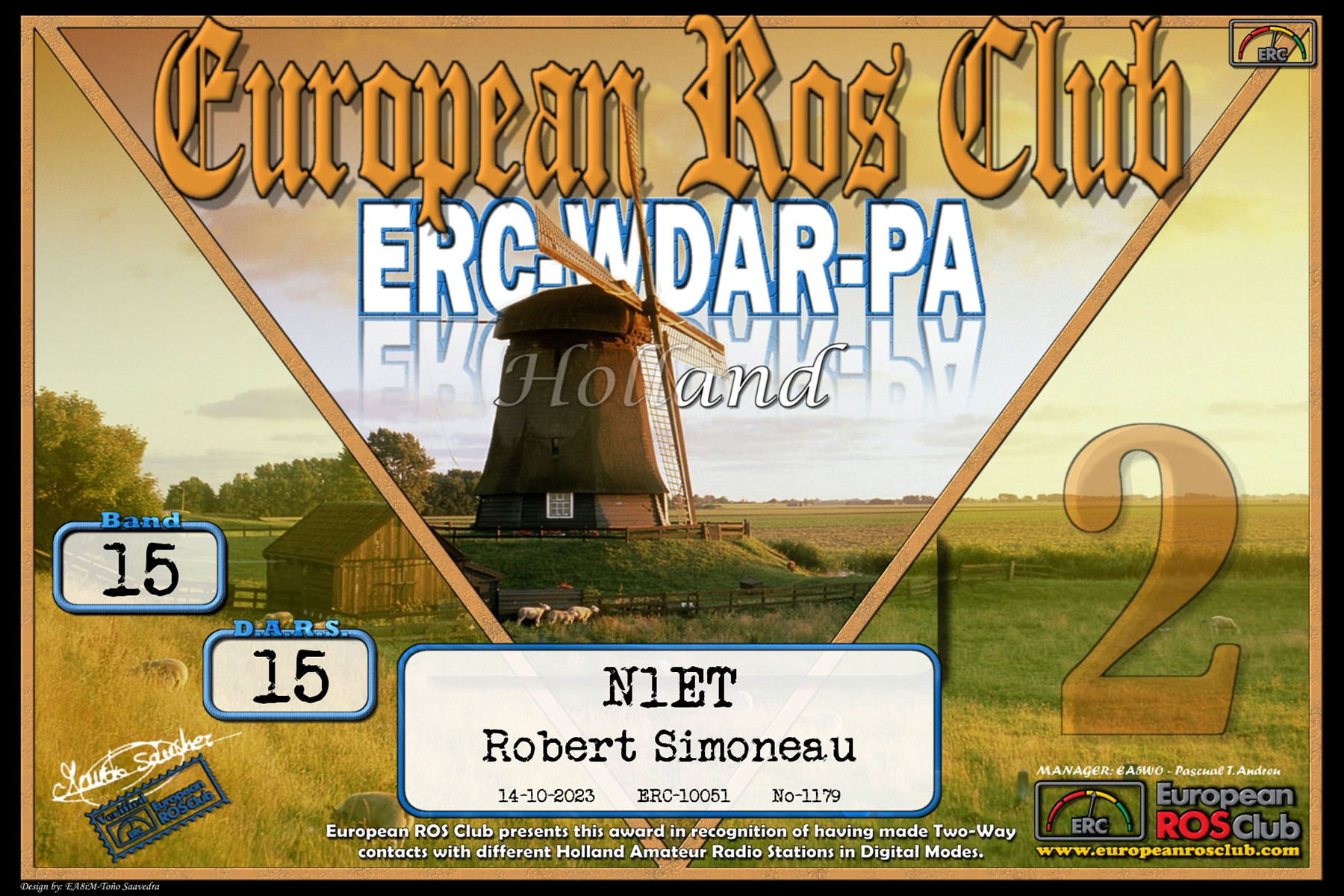 N1ET WDPA15 15 ERC