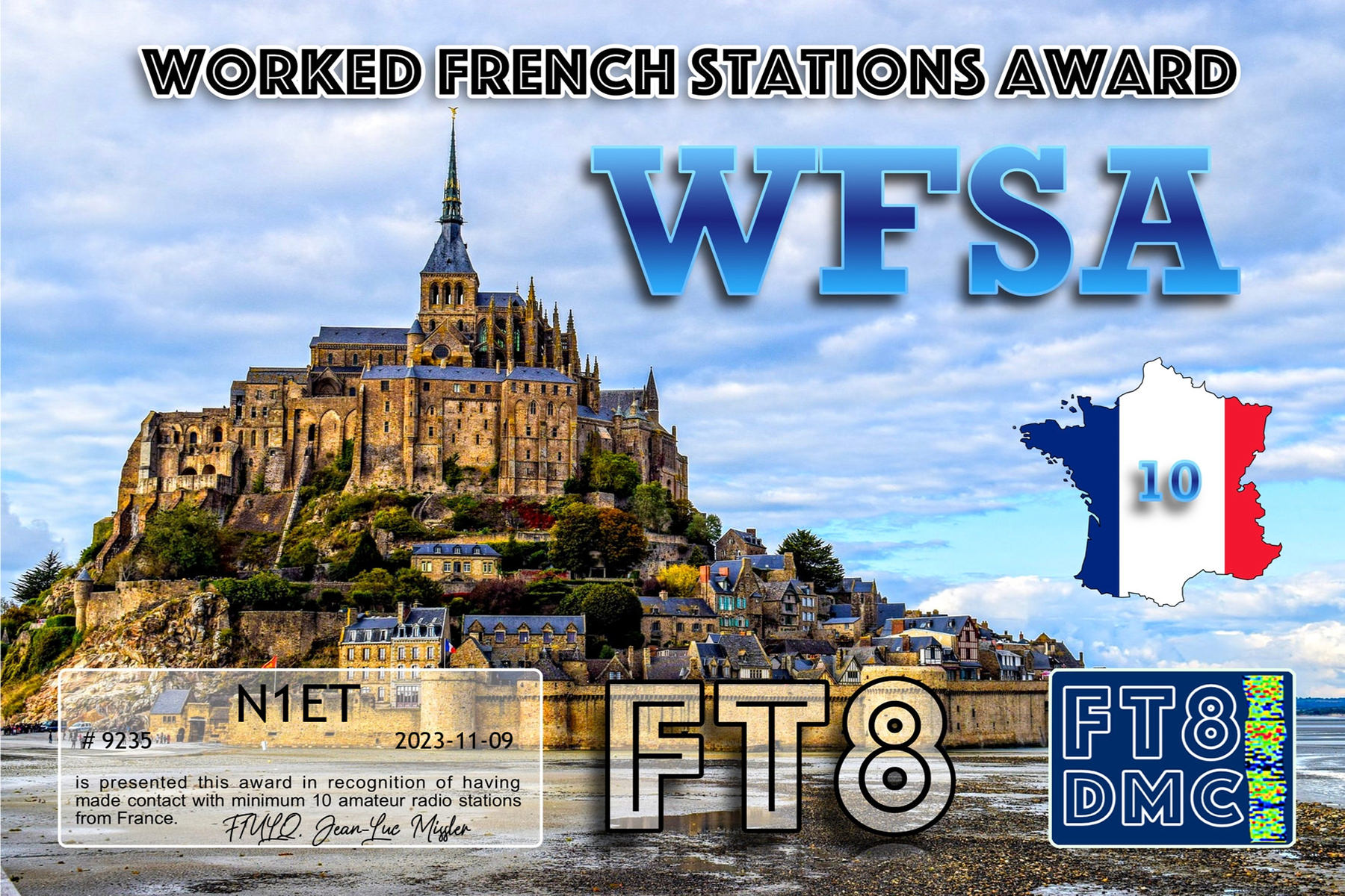 N1ET WFSA III FT8DMC