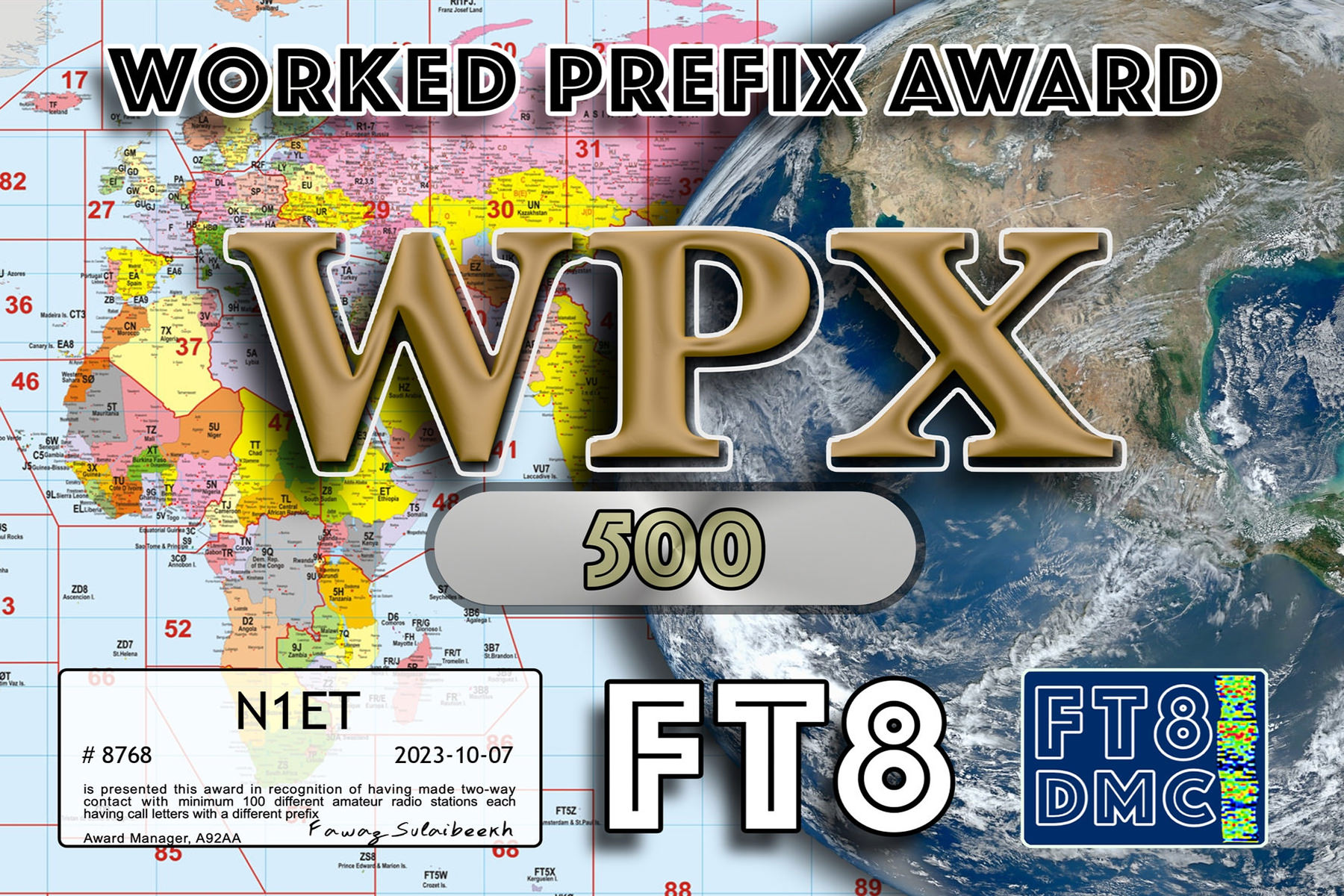 N1ET WPX 500 FT8DMC