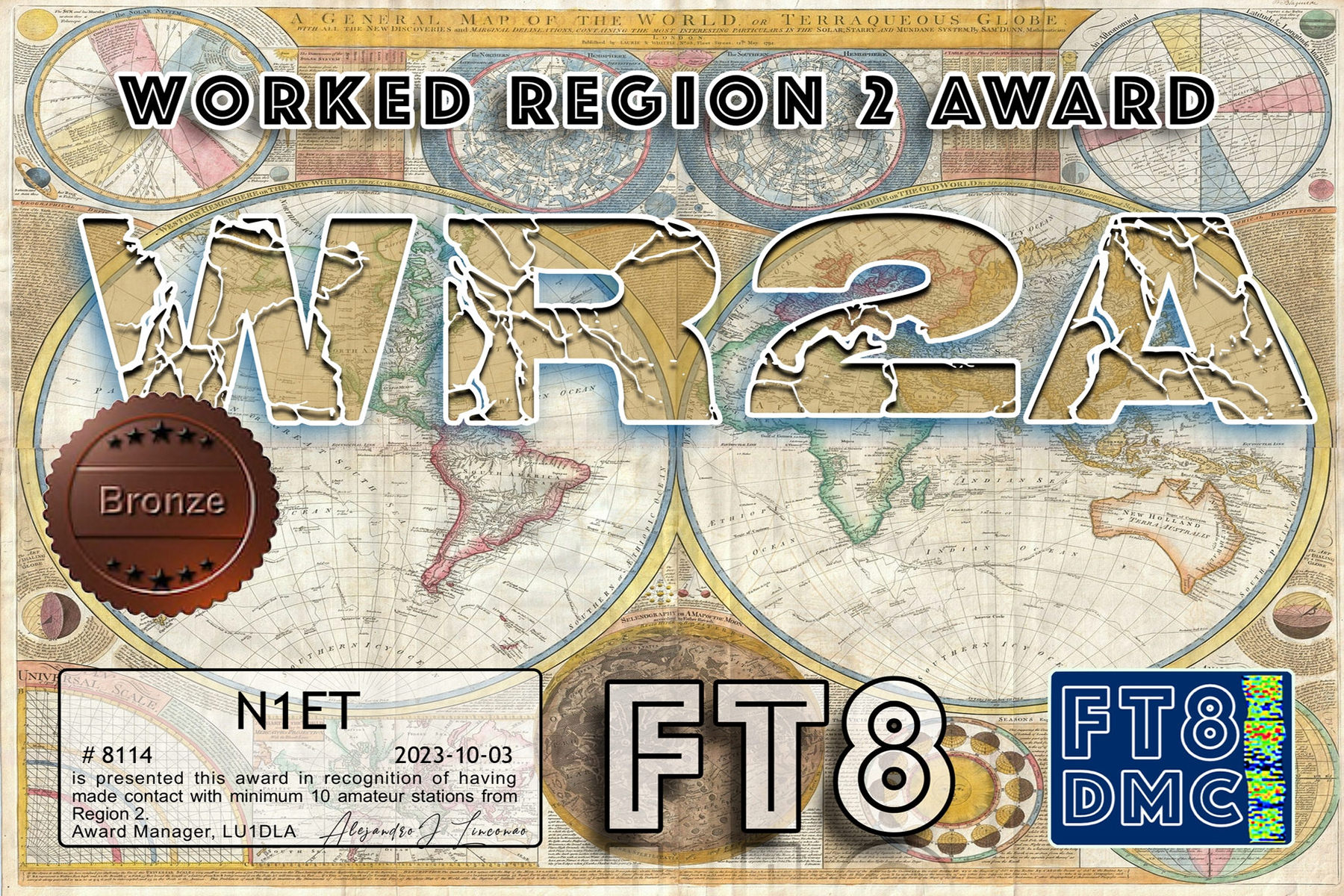 N1ET WR2A BRONZE FT8DMC