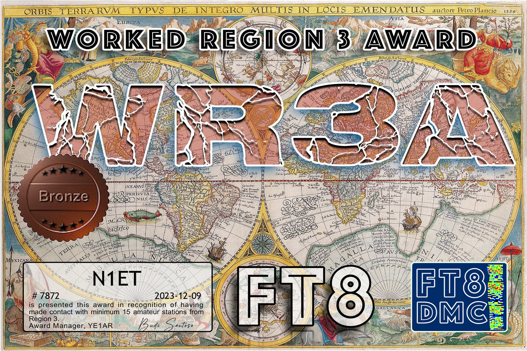 N1ET WR3A BRONZE FT8DMC