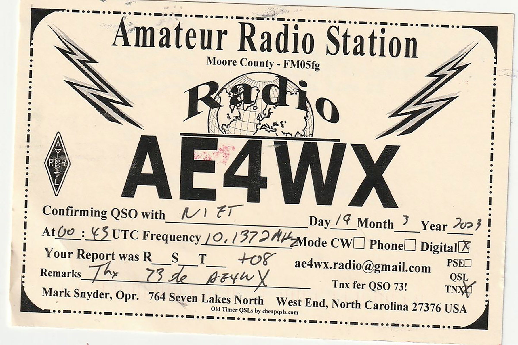 ae4wx 20230319 0045 30m ft8 paper