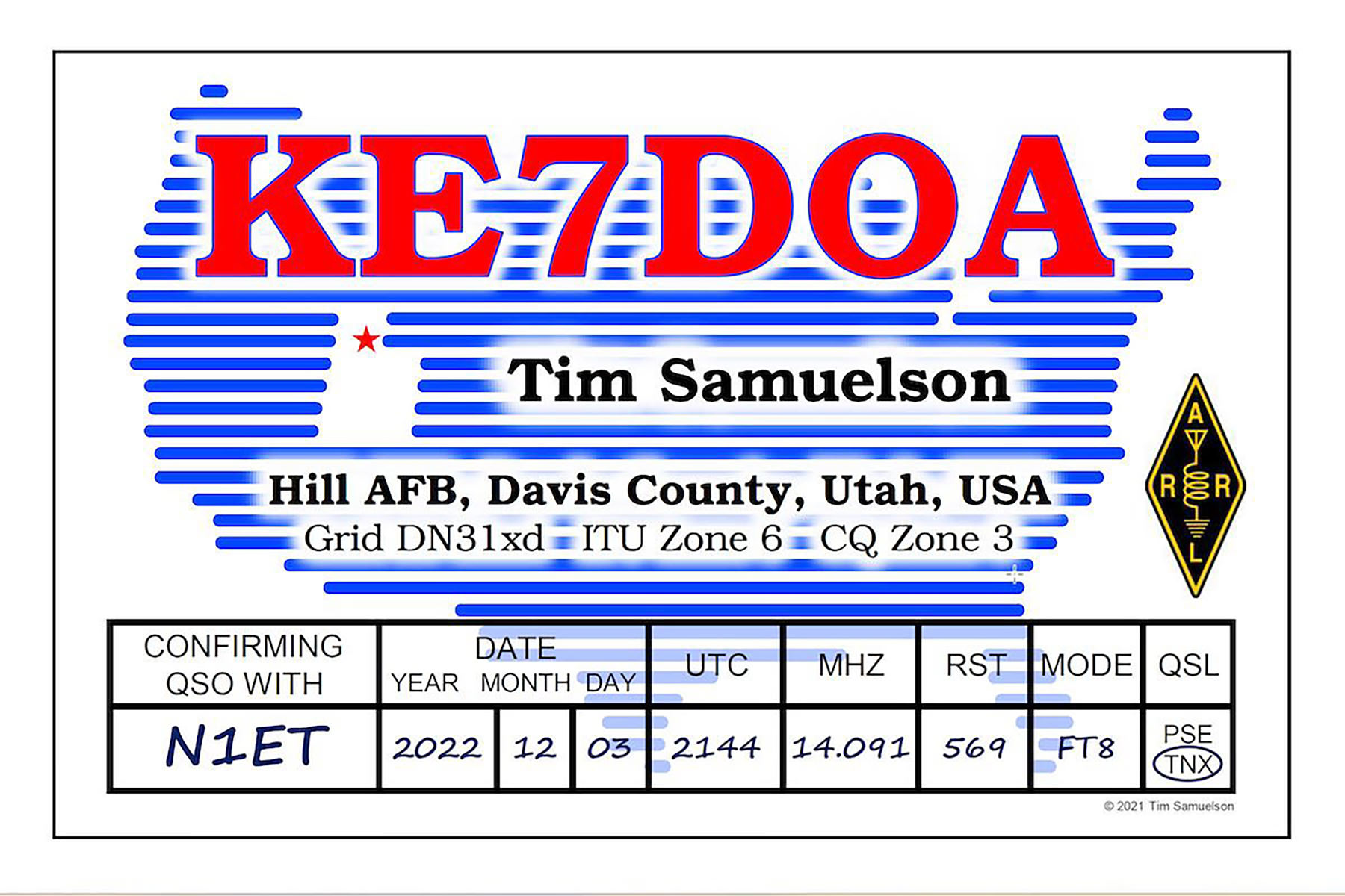 ke7doa 20221203 2145 20m ft8 paper