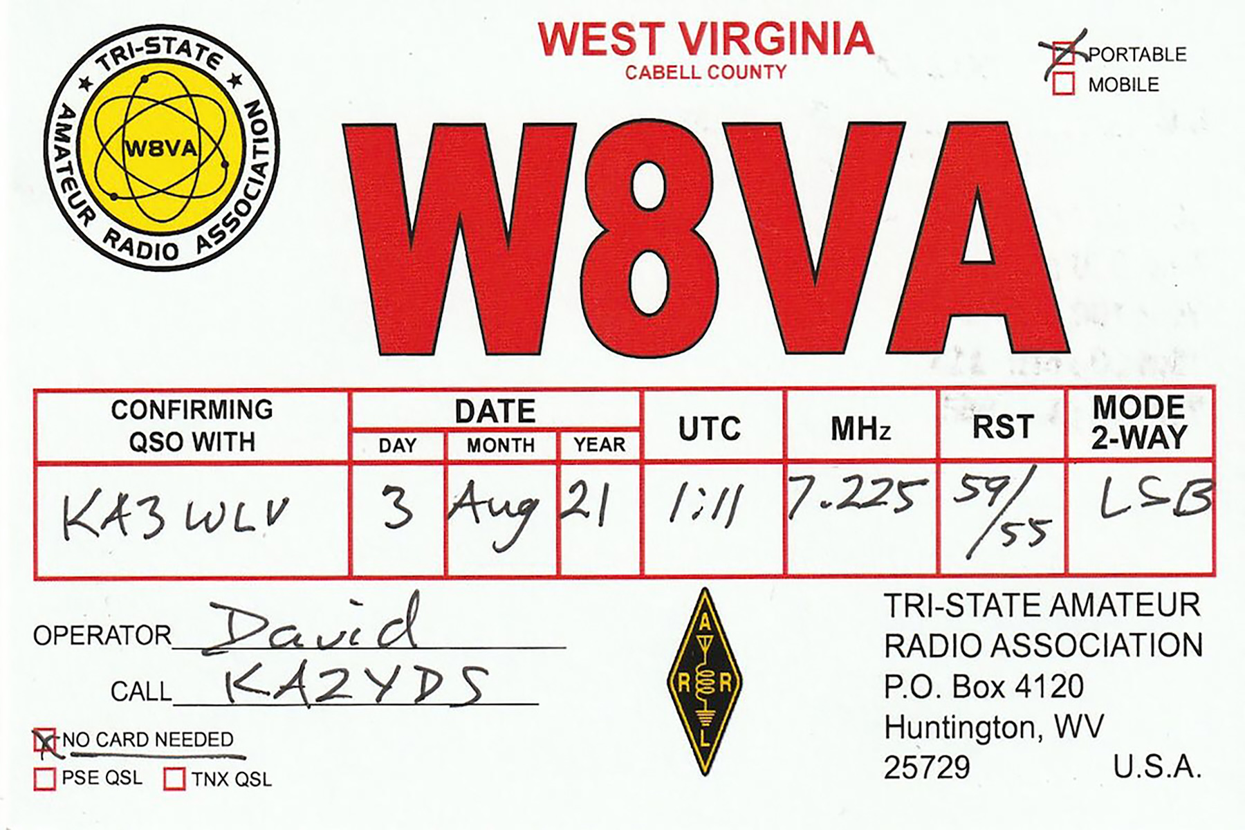 w8va 20210803 0111 40m ssb paper