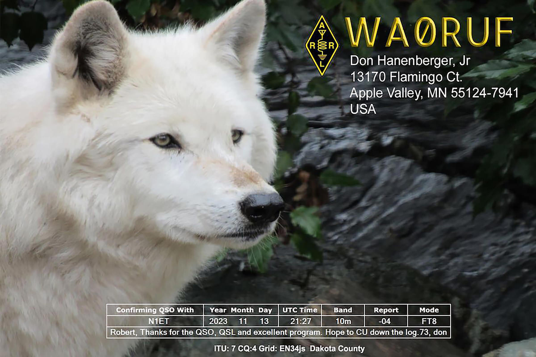 wa0ruf 20231113 2127 10m ft8