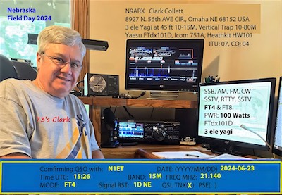 2024-06-23 N9ARX QSL to N1ET - Field Day